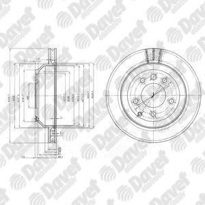 DELPHI BG3775C Fren Diski Arka (5d 330mm) Q7 Touareg 02-